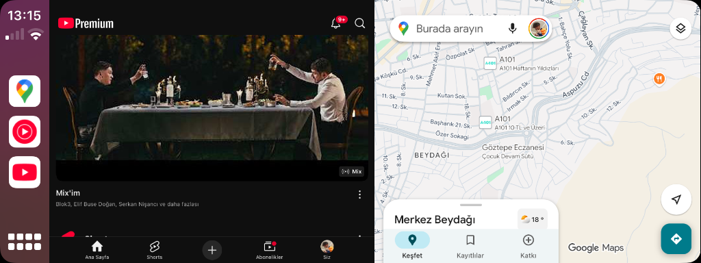 CarSplit Home Grid and YouTube